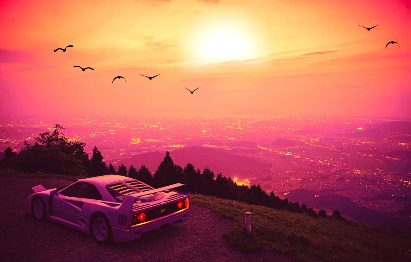 1332x850 Mesmerizing Sunset Drive Wallpaper
