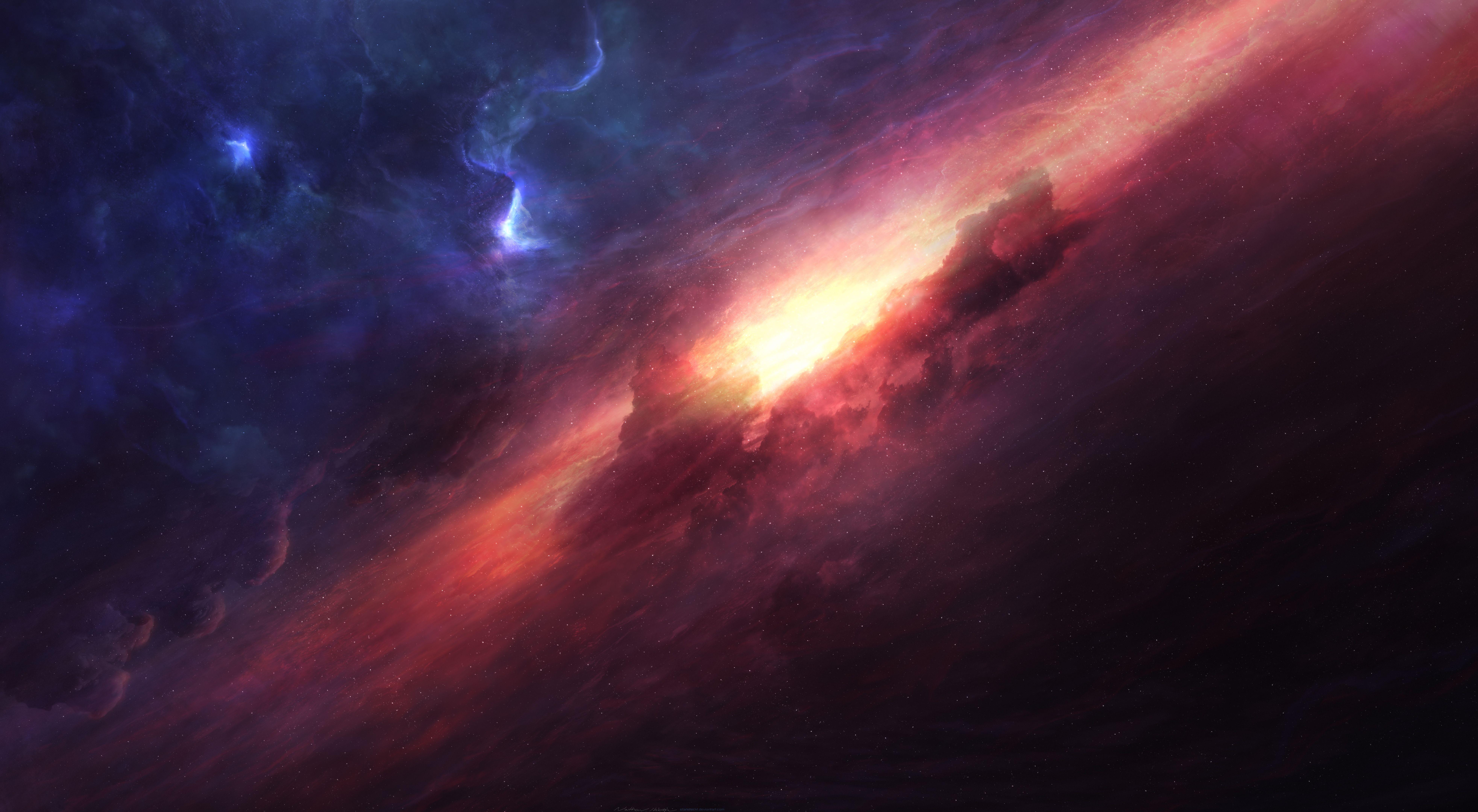 Download wallpaper 7680x4320 planet, nebula, galaxy, fantasy, art 8k  wallpaper, 7680x4320 8k background, 20363