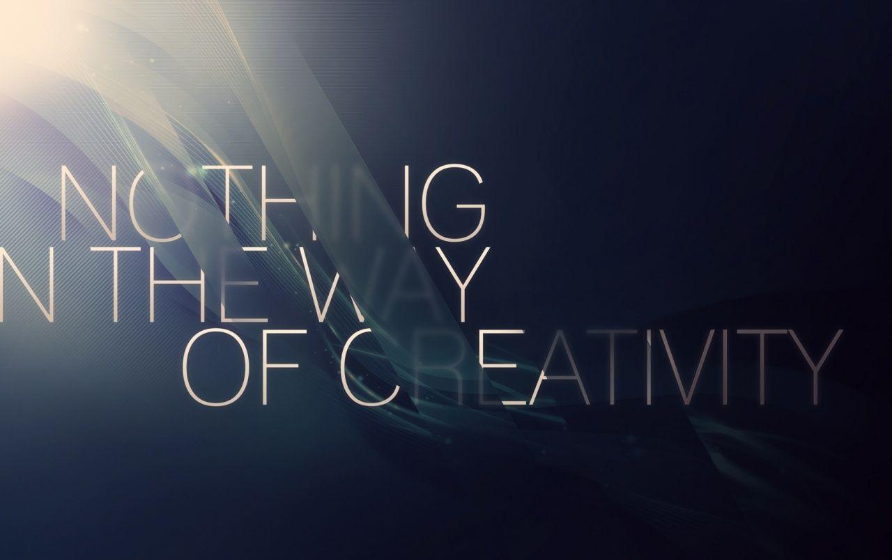 1280x804 Nothing in the way of creativity wallpaper
