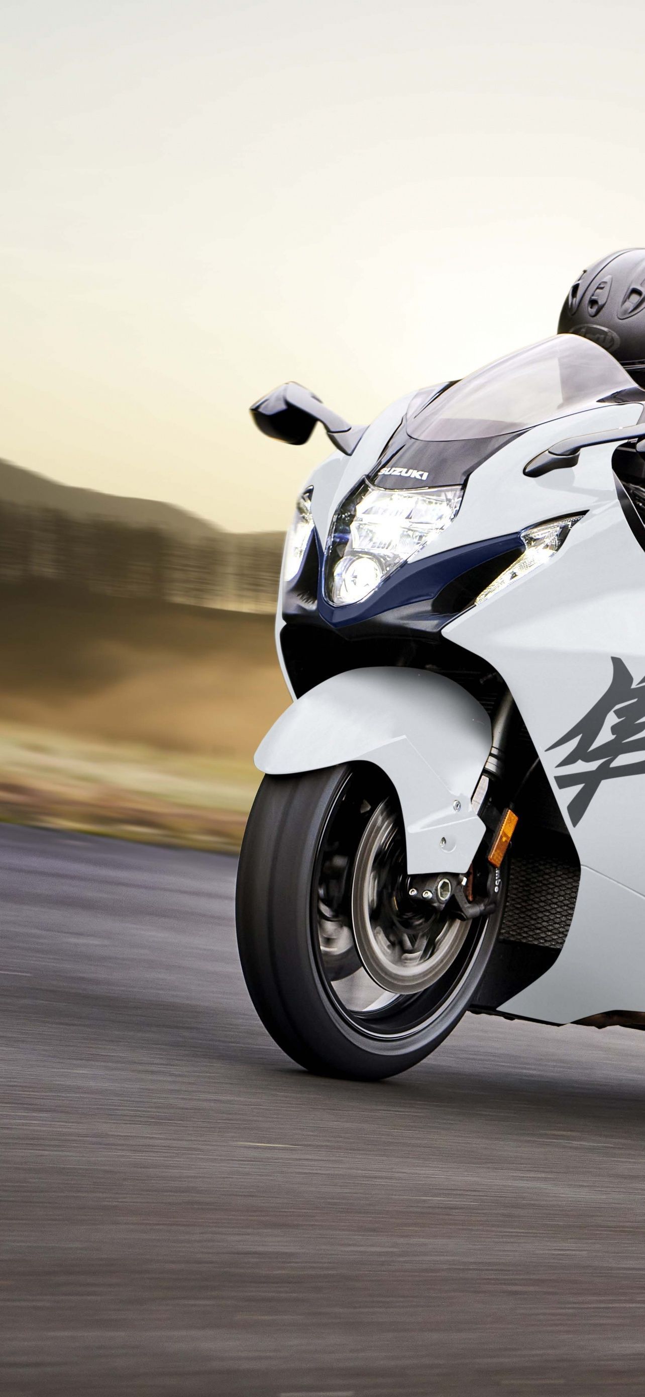 1284x2778 Suzuki Hayabusa Racing 5K Wallpaper