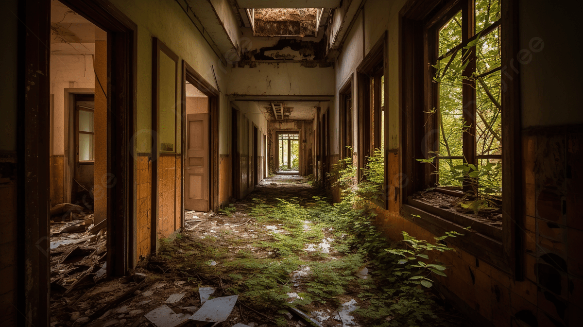 1200x673 An Abandoned Hospital Hallway With Lots