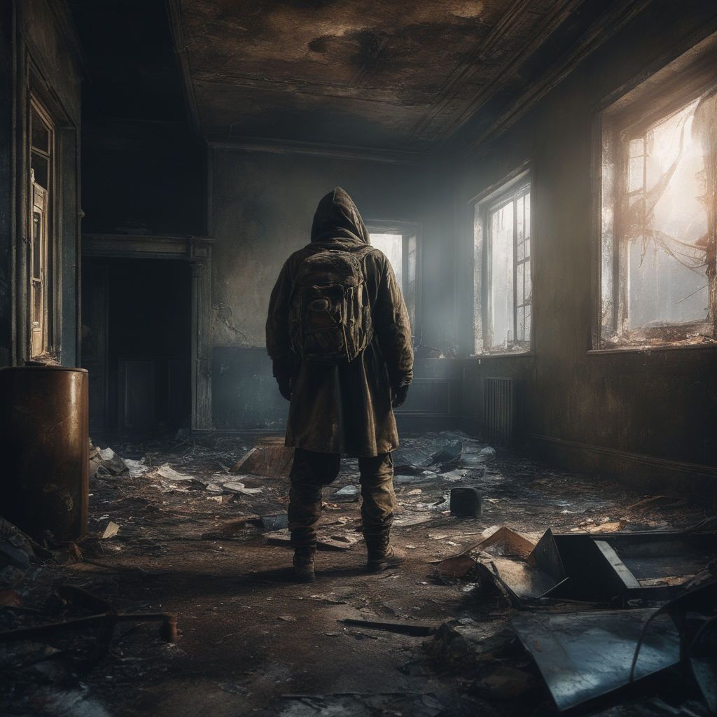 1024x1024 in a mental hospital a room in a mental