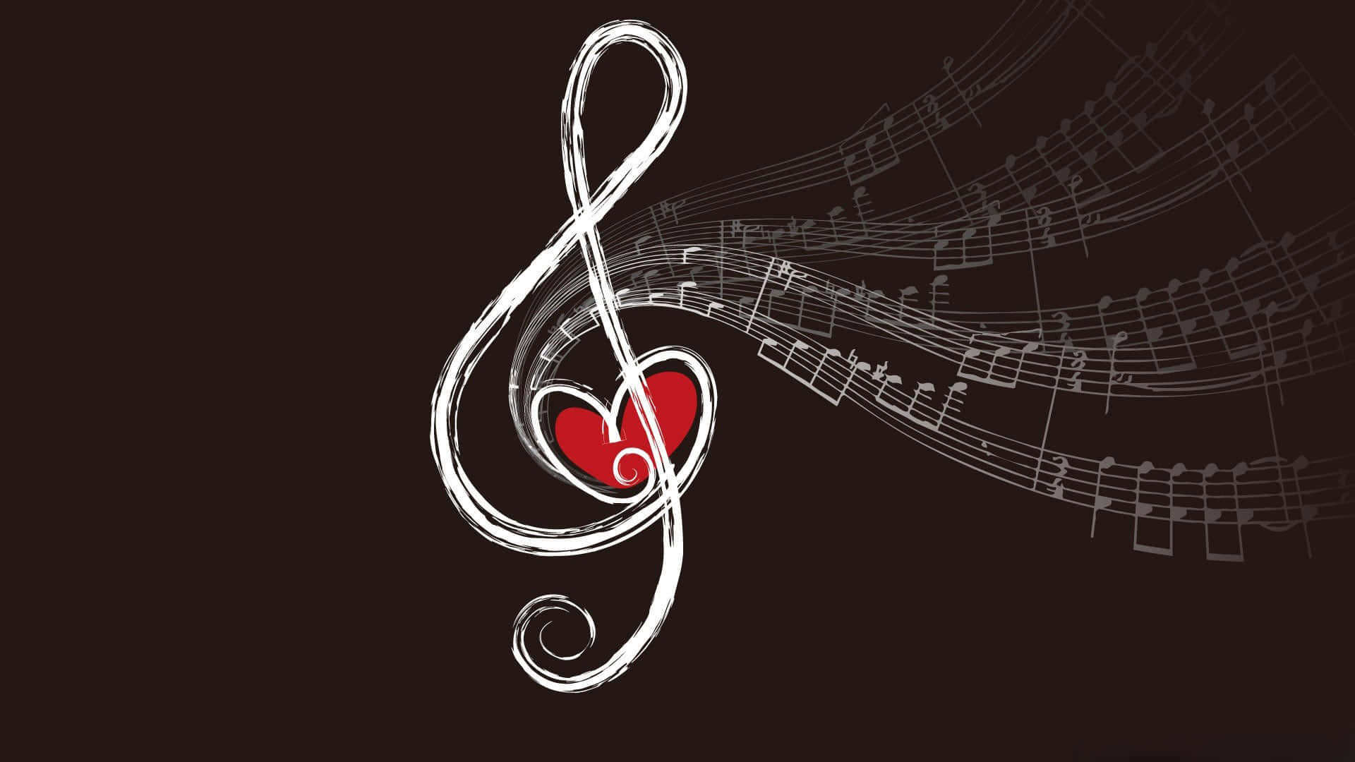 1920x1080 Download A Heart Shaped Treble Clef