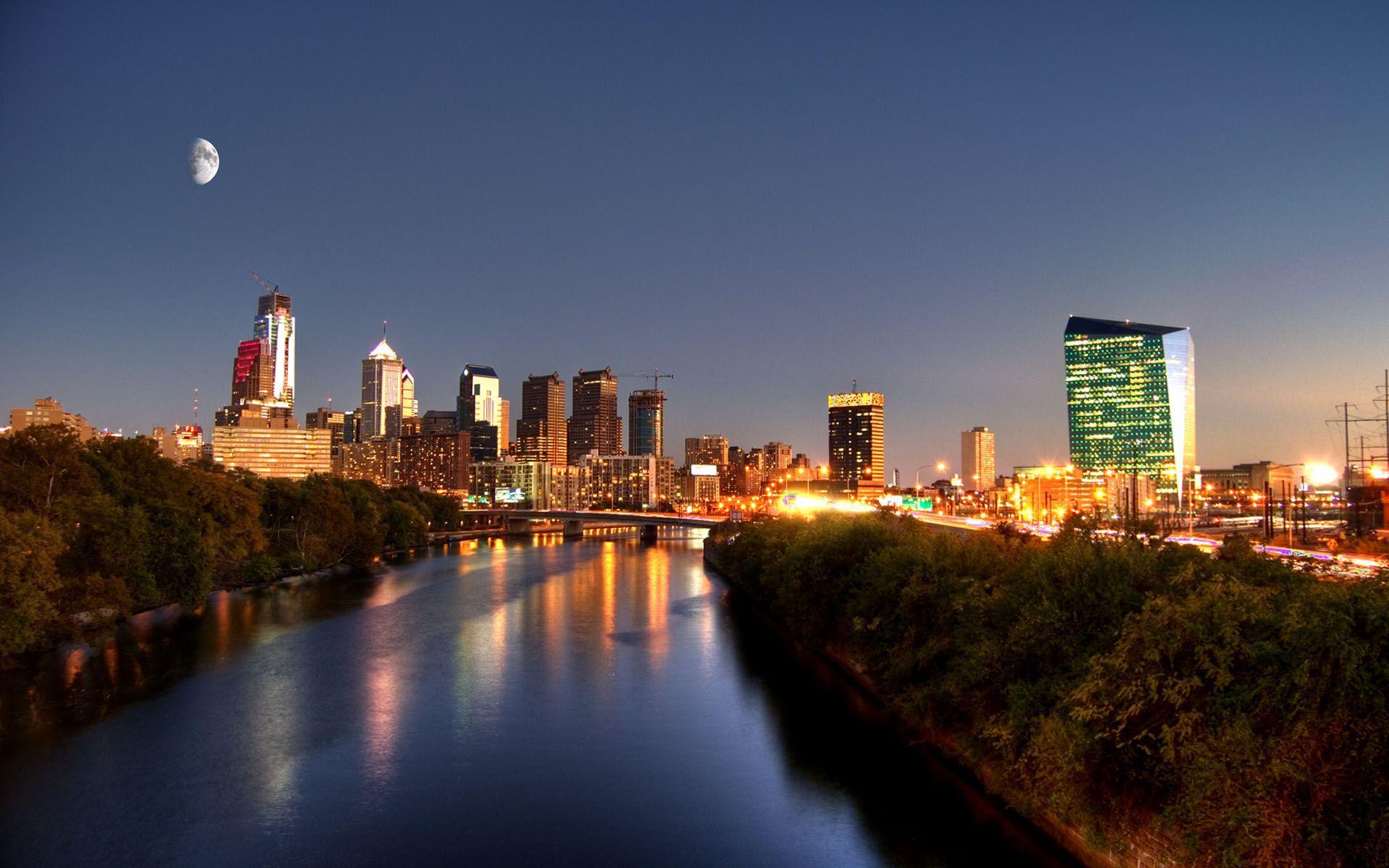 1920x1200 Nice Philadelphia Skyline Background