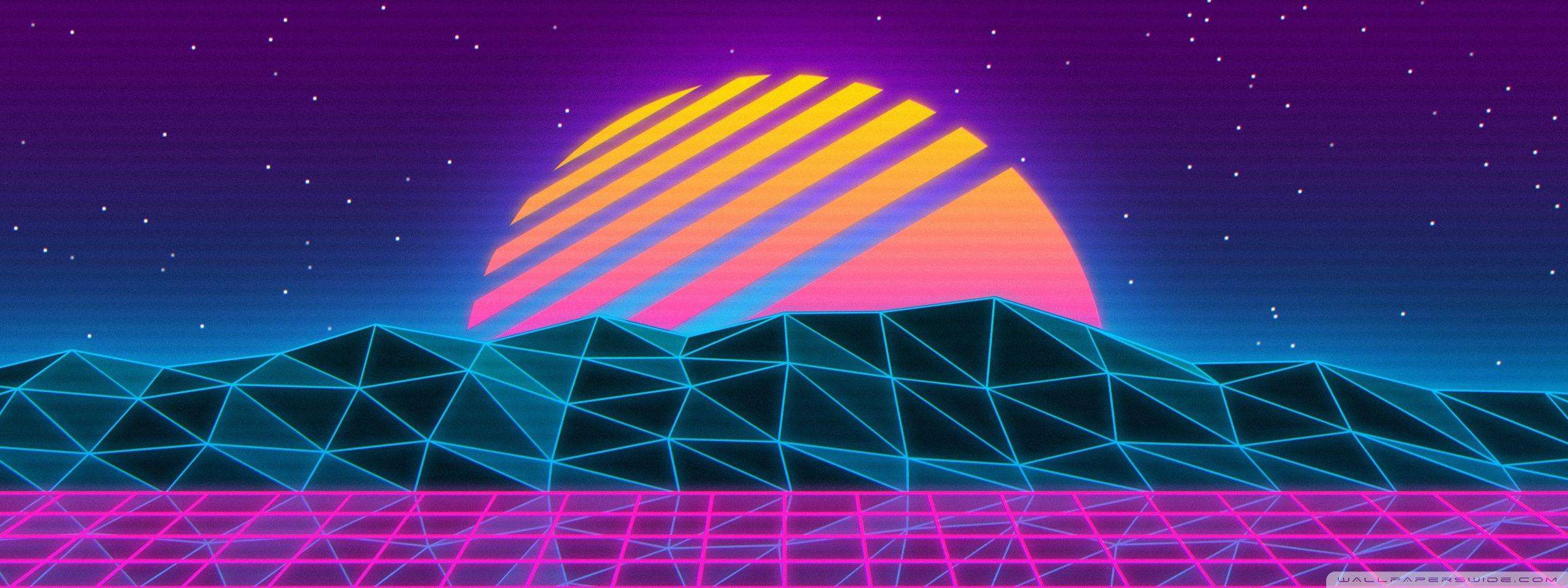 2560x960 Vaporwave Ultra HD Desktop Background Wallpaper for : Widescreen & UltraWide Desktop & Laptop : Multi Display, Dual Monitor : Tablet