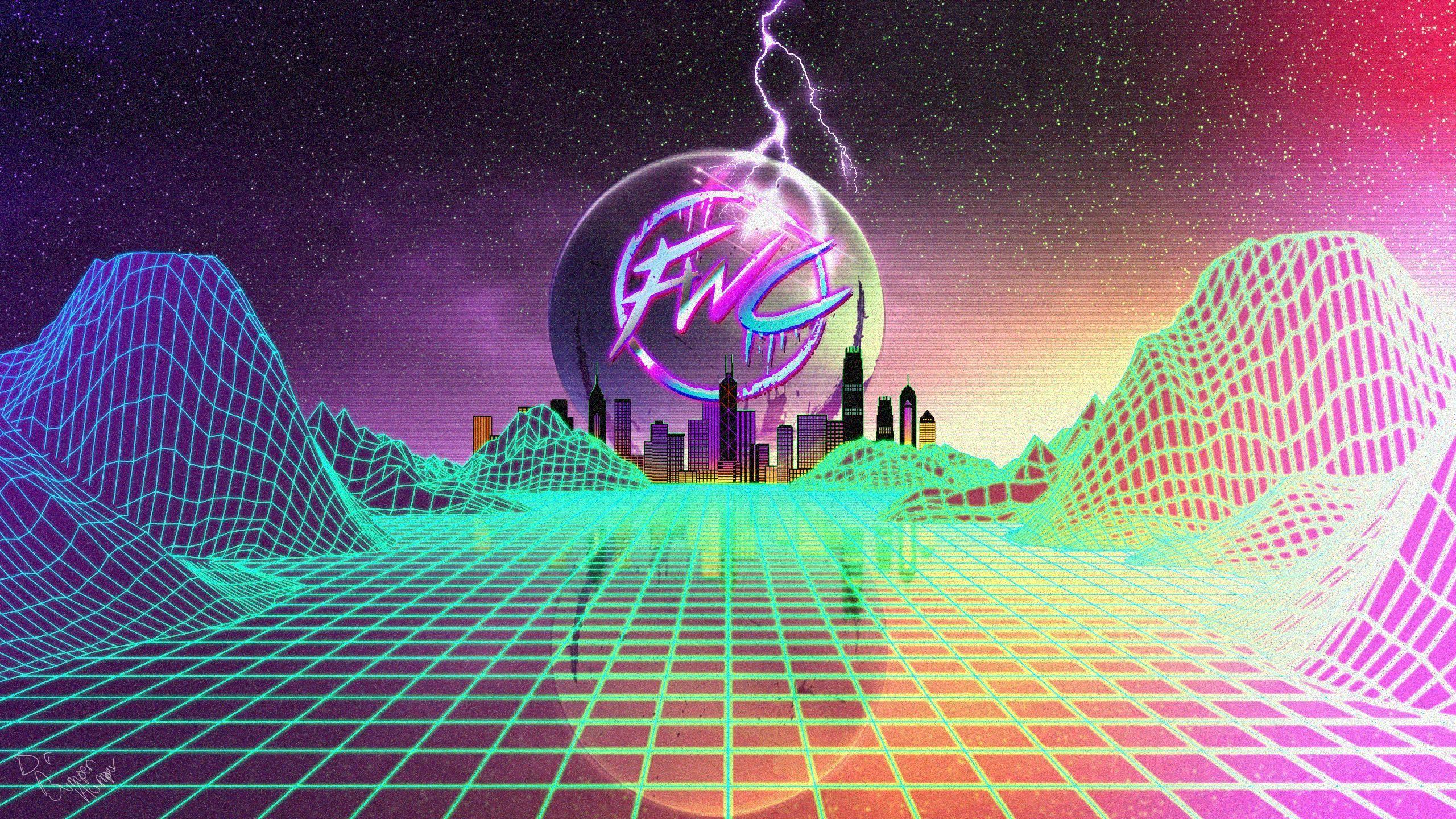 2560x1440 Vaporwave HD Wallpaper