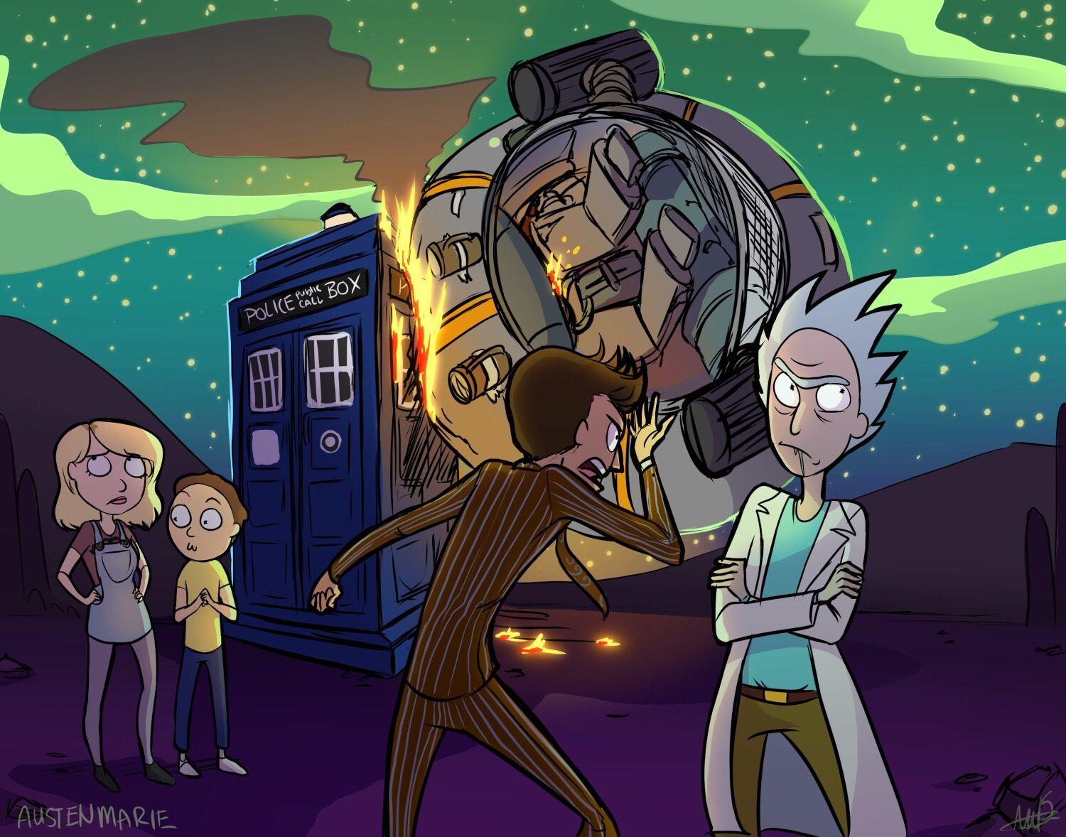 1500x1178 The Rick and Morty Crossover Mashup Supreme, background