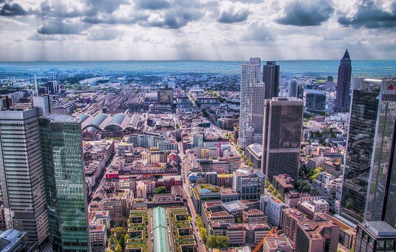 1332x850 Wallpaper the city, panorama, Frankfurt am main, Frankfurt