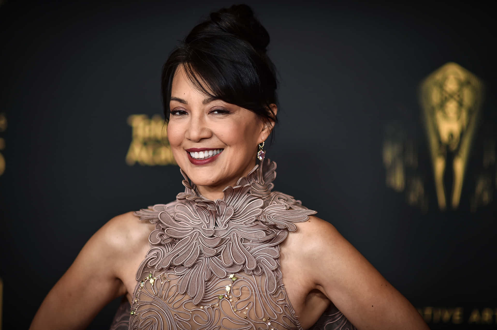 1920x1276 Download Ming Na Wen Radiating Elegance