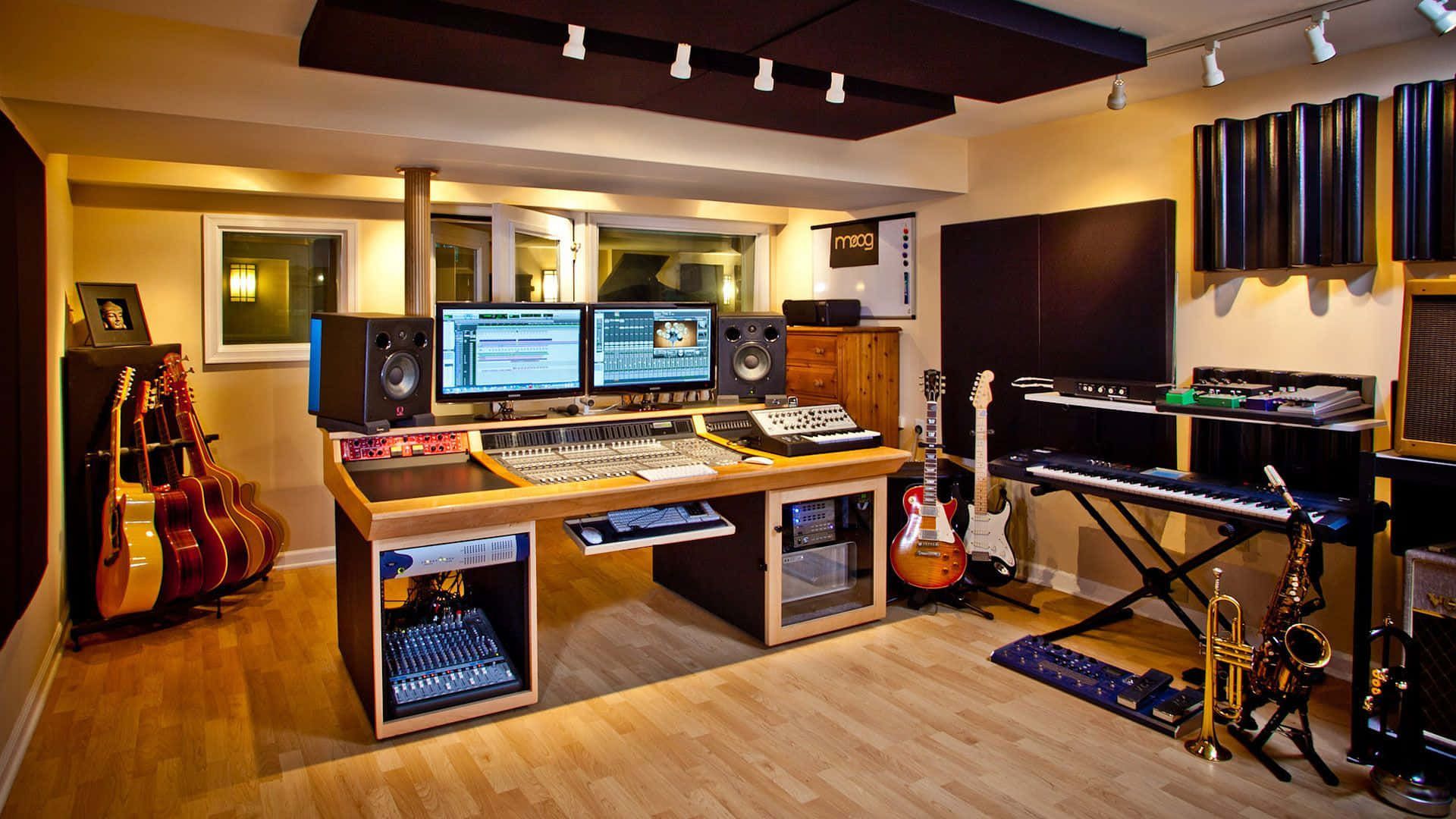 1920x1080 Download A Recording Studio With A Desk