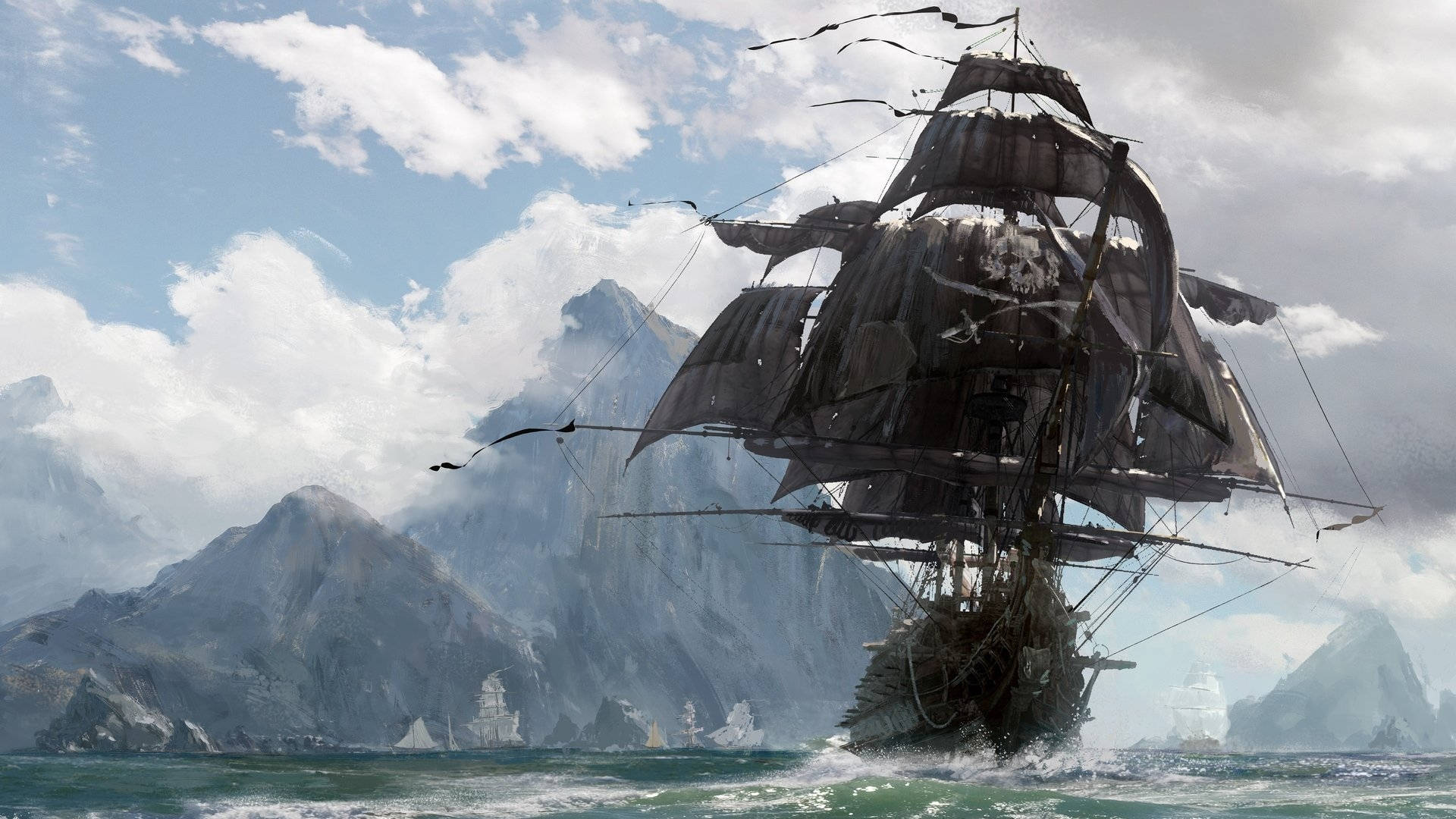 1920x1080 Pirate Ship Wallpaper