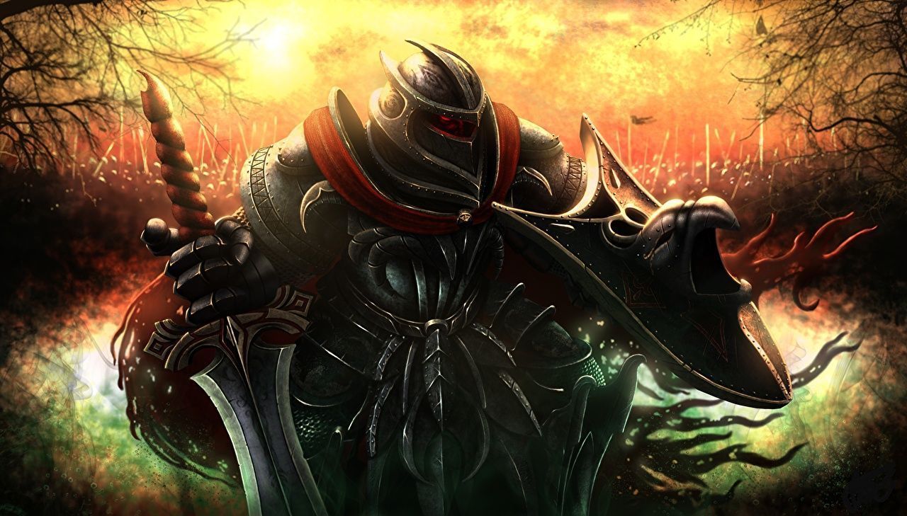 1280x729 Wallpaper Fable armour Shield Swords