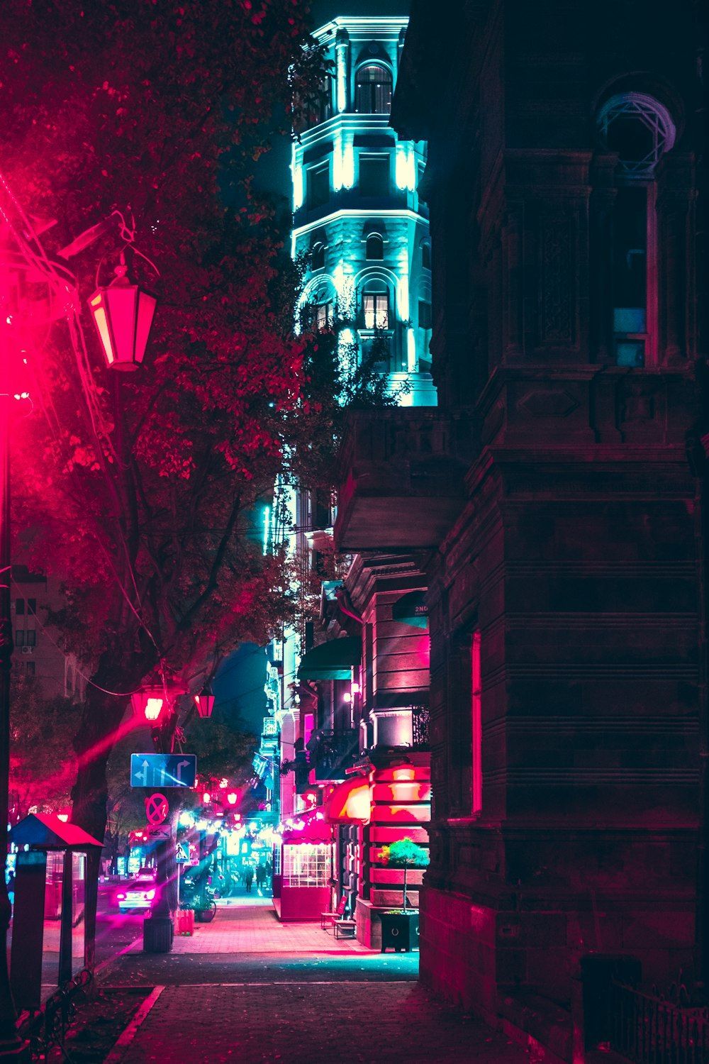 1000x1500 Neon City Picture. Download Free