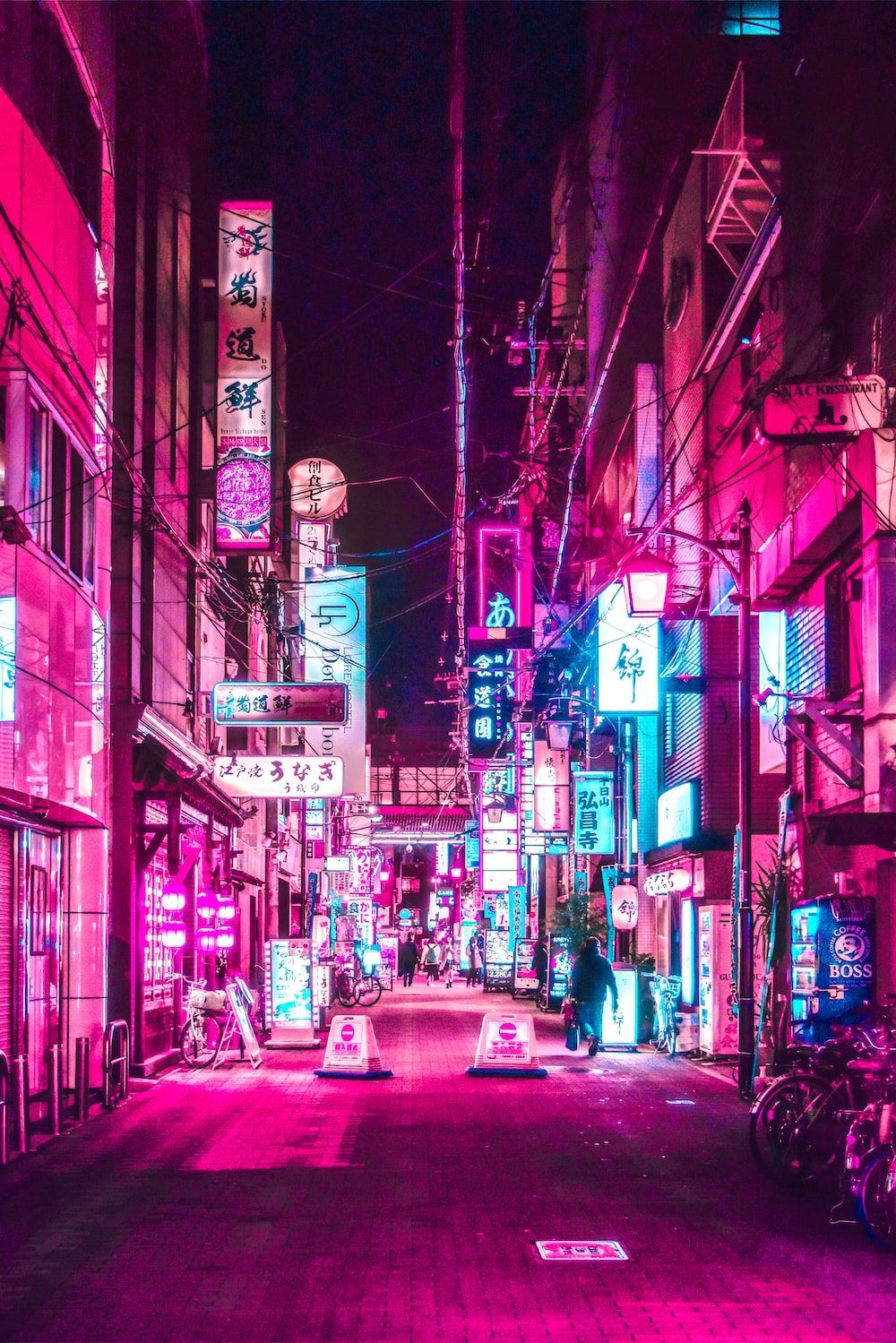 1000x1499 Neon Building Wallpaper