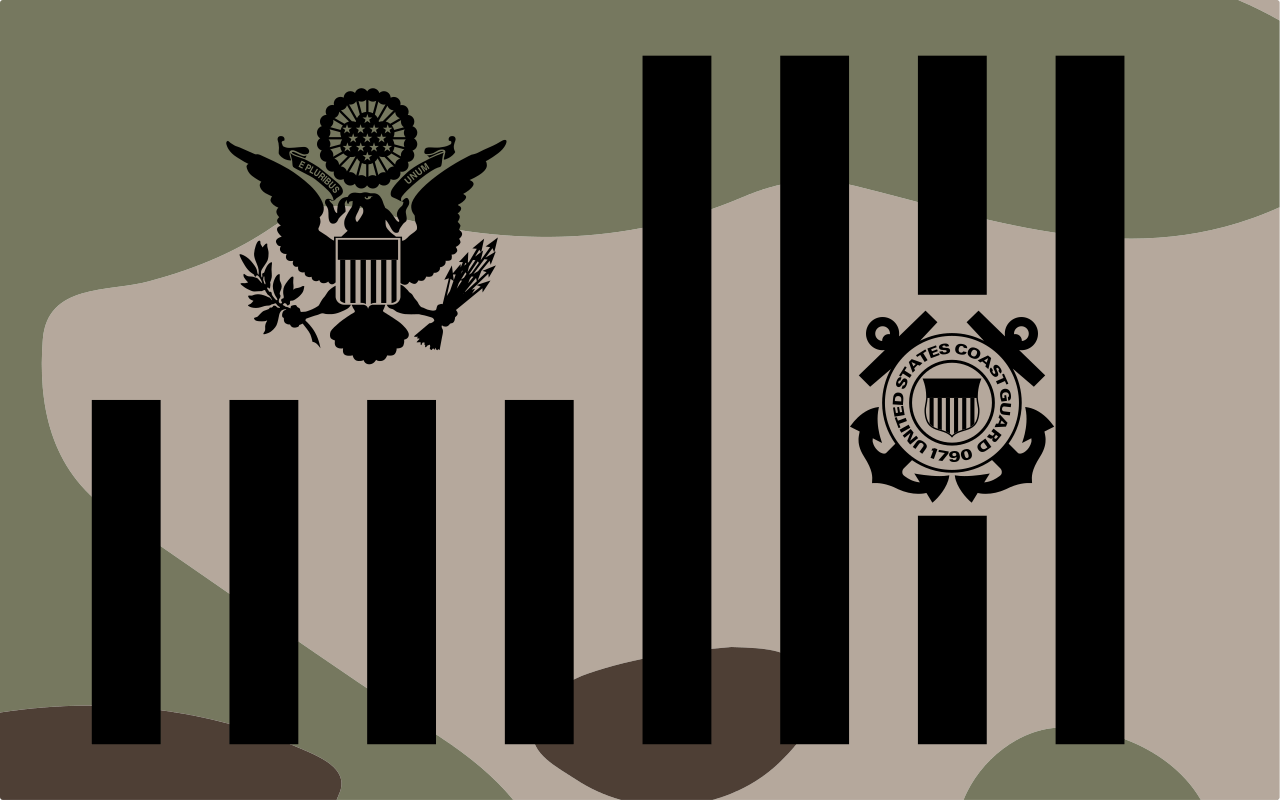 1280x800 United States Coast Guard patch in multicam pattern.svg