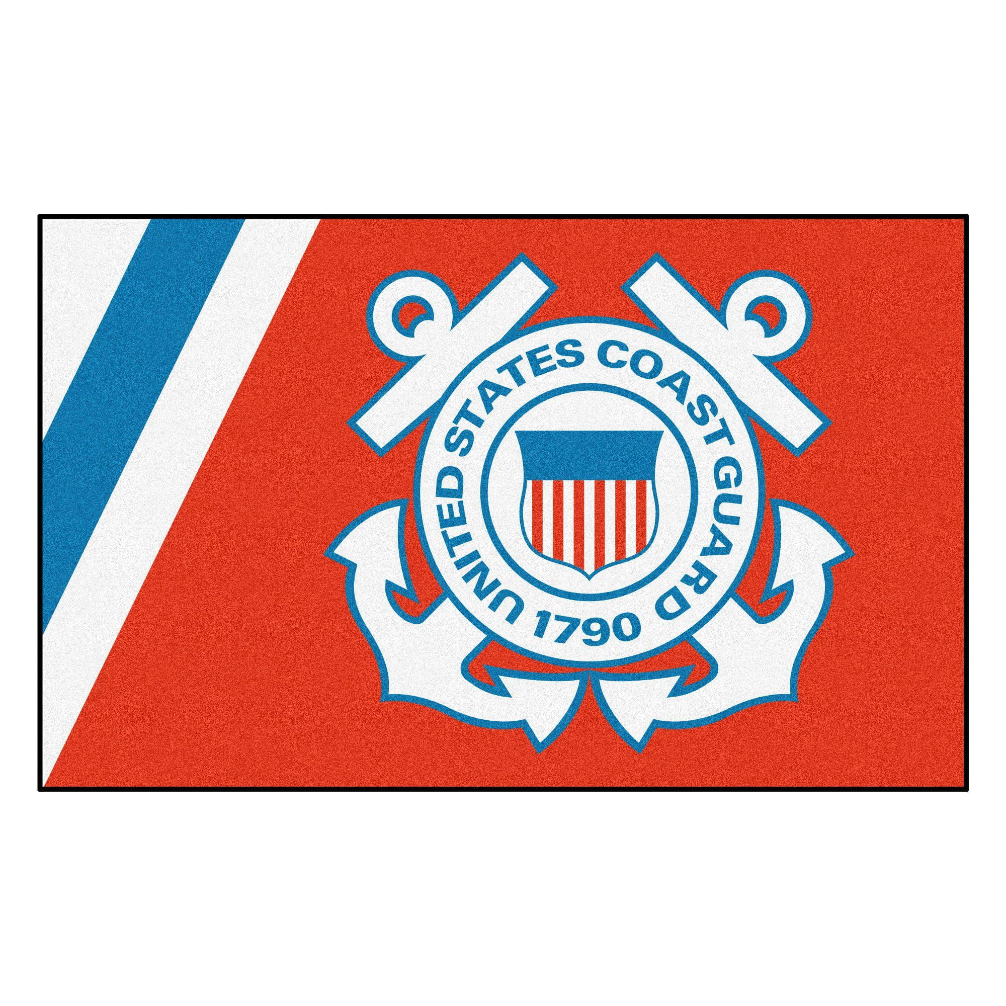 2000x2000 U.S. Coast Guard 4' x 6' Plush Rug