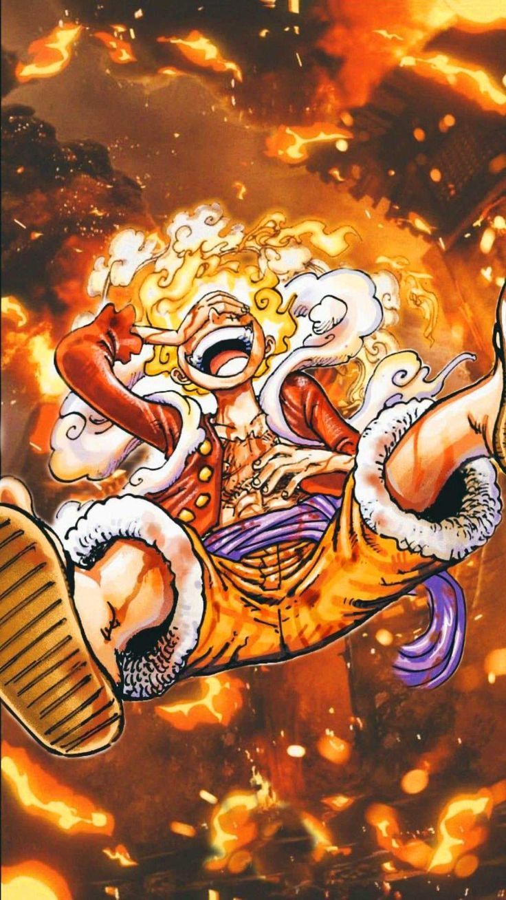 736x1308 Luffy Gear 5 Wallpaper