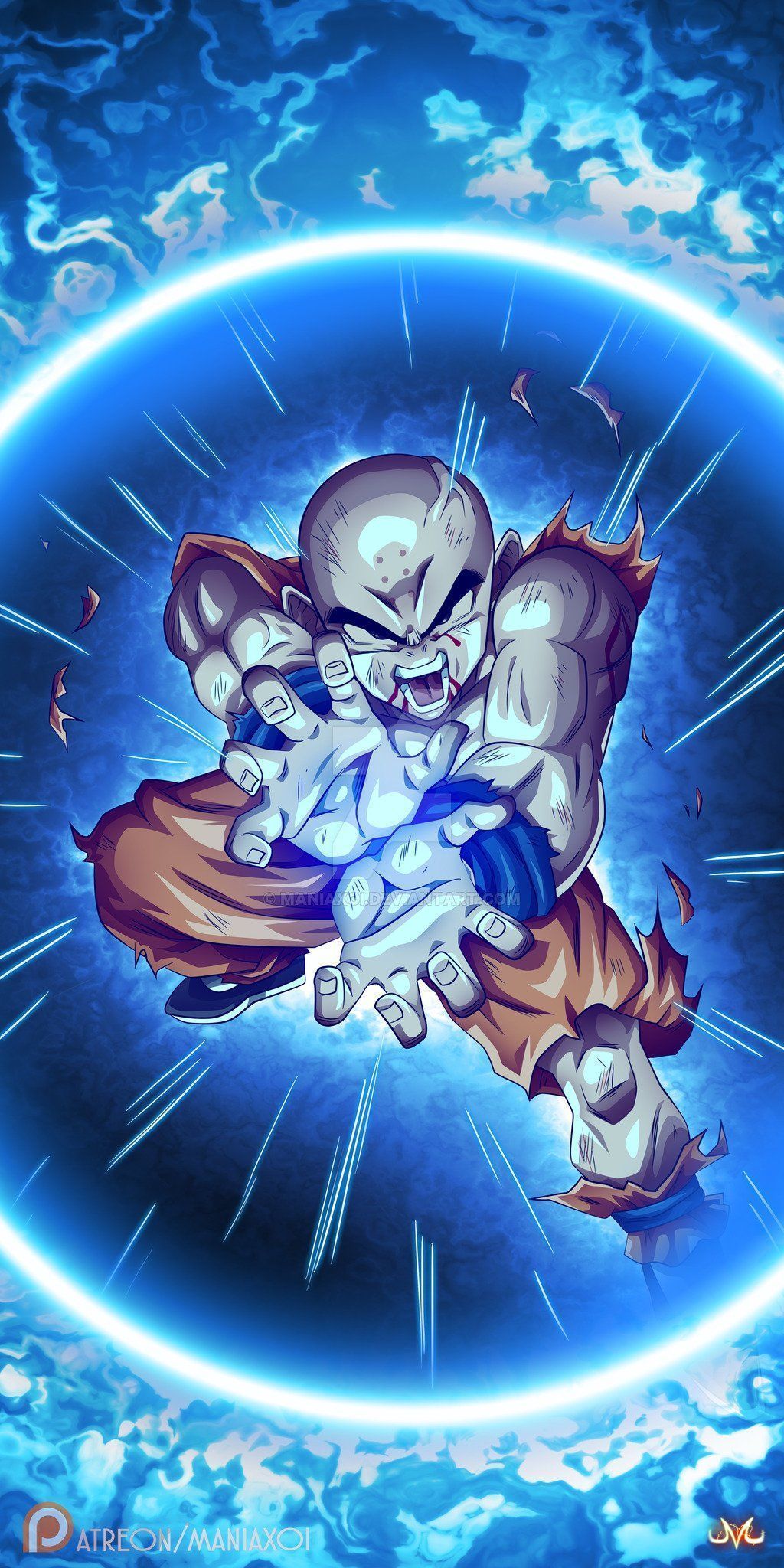1024x2048 Dragon Ball Super Krillin Wallpaper