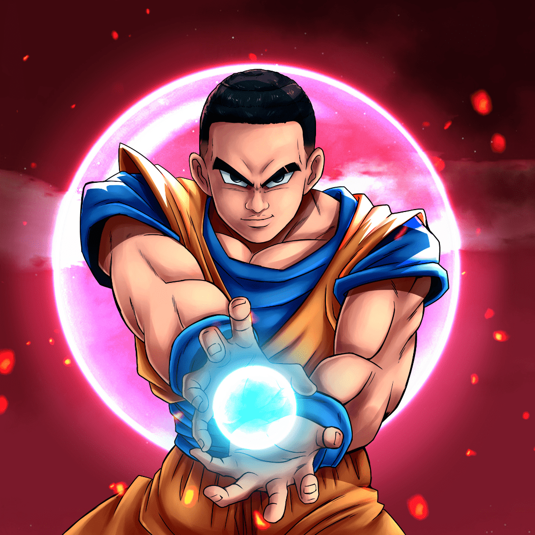 1080x1080 STRONGEST KAMEKAMEHA CUSTOM PORTRAIT