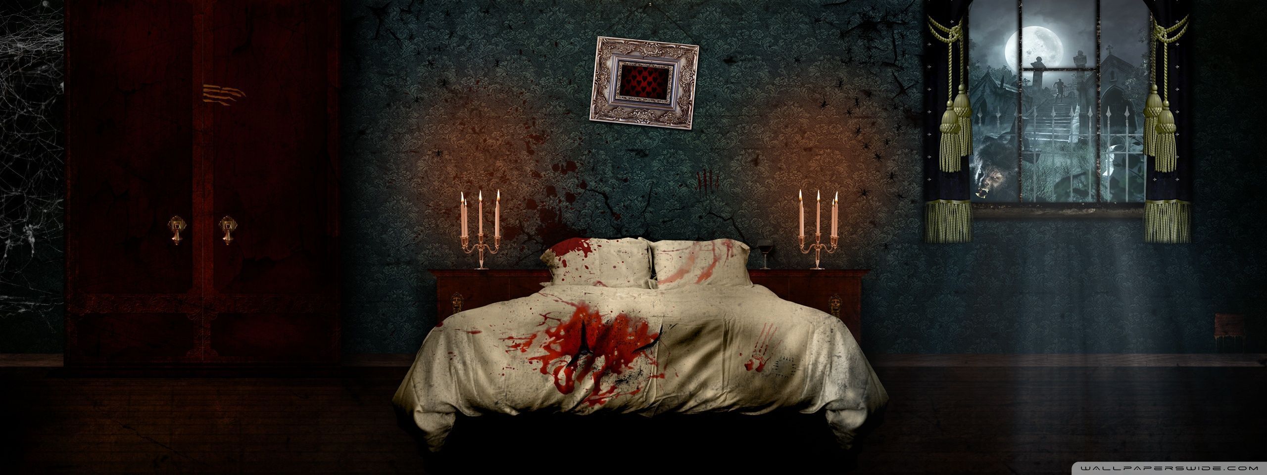 2560x960 Horror Room Ultra HD Desktop Background