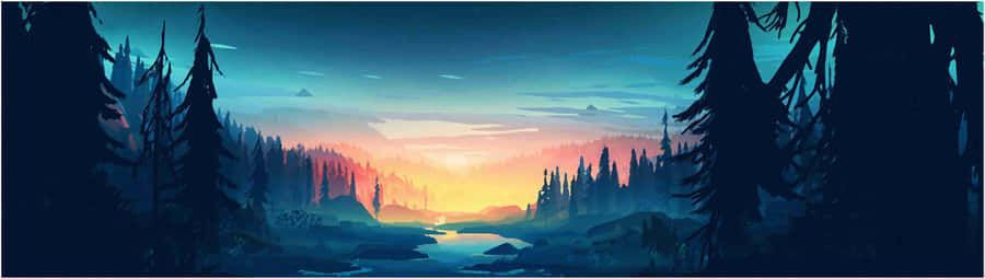 900x255 Ultra HD Dual Monitor Wallpaper