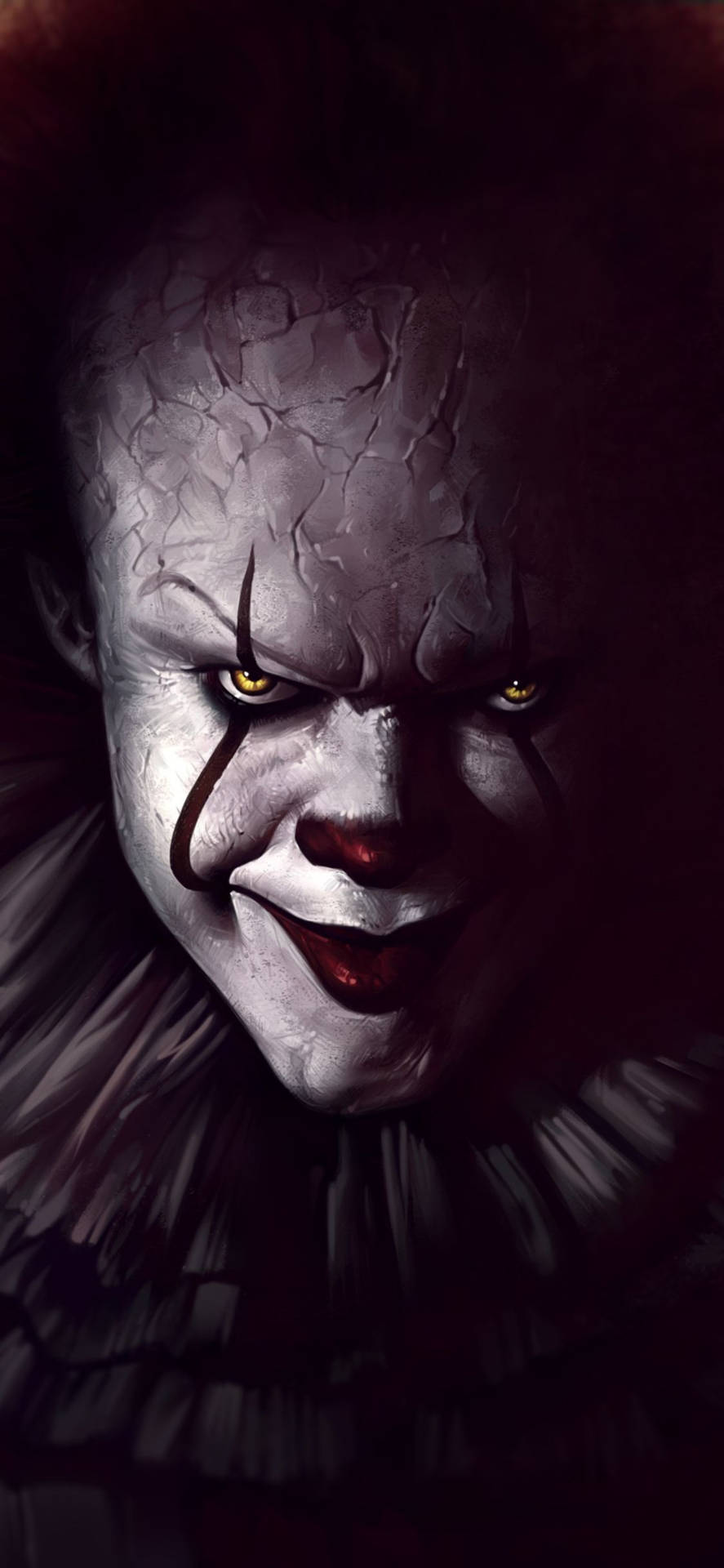 887x1920 3D Horror Wallpaper