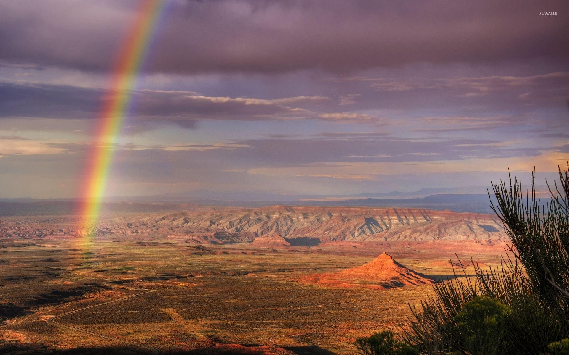 1920x1200 Rainbow over Atacama Desert in Chile wallpaper wallpaper