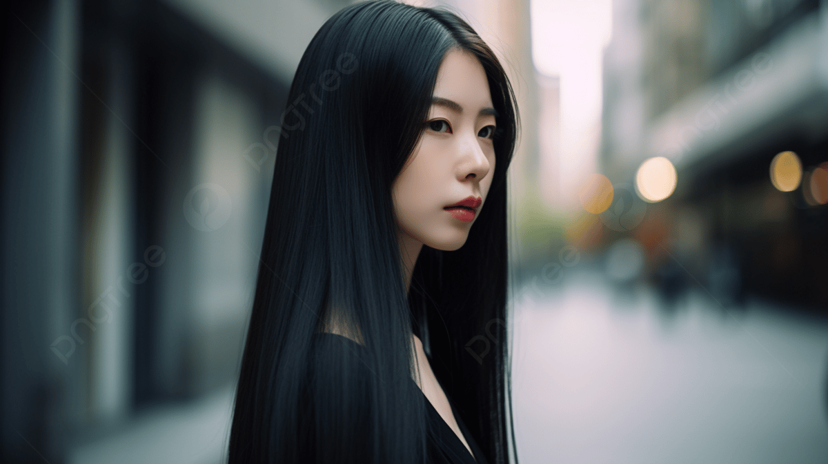 1200x673 An Asian Beautiful Girl With Black Hair