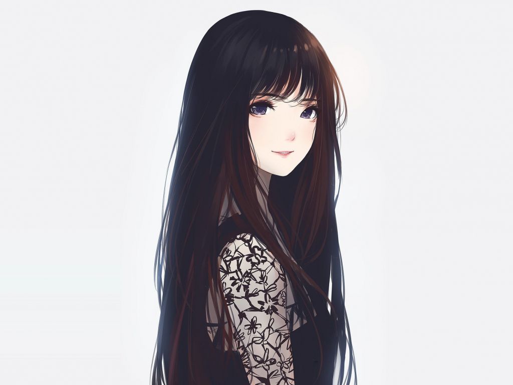 1024x768 long hair desktop wallpaper, HD image
