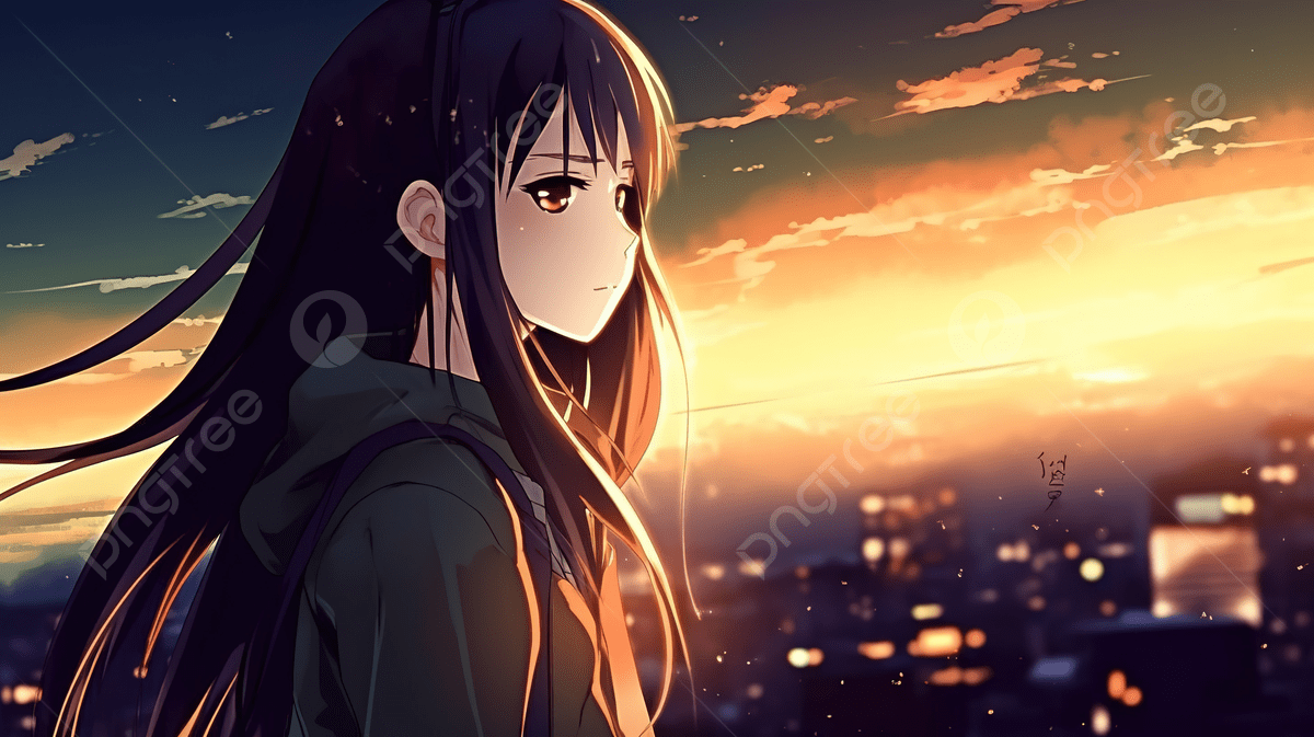 1200x673 Anime Girls Long Hair In The Background
