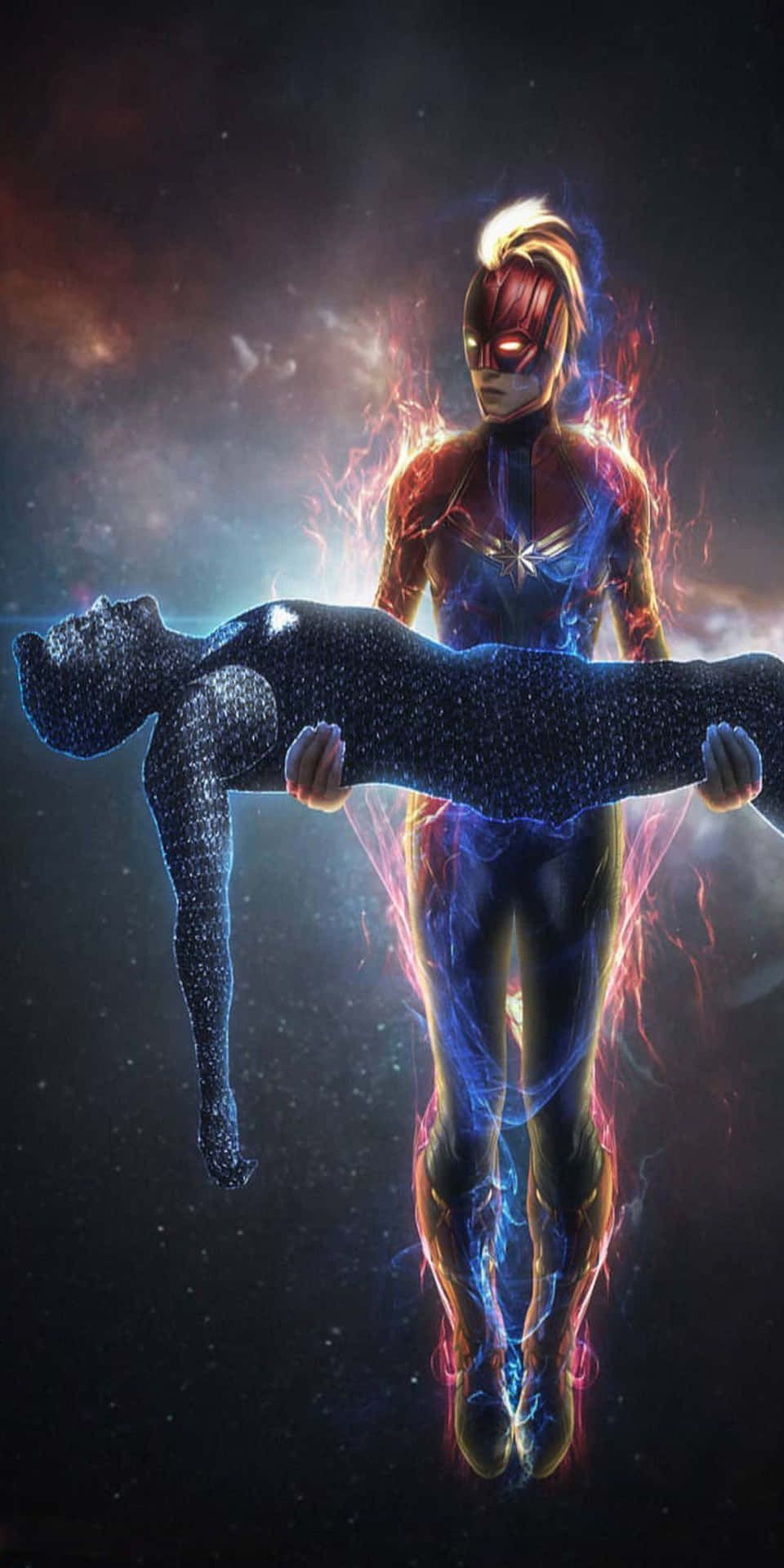 960x1920 Thor Flying Background