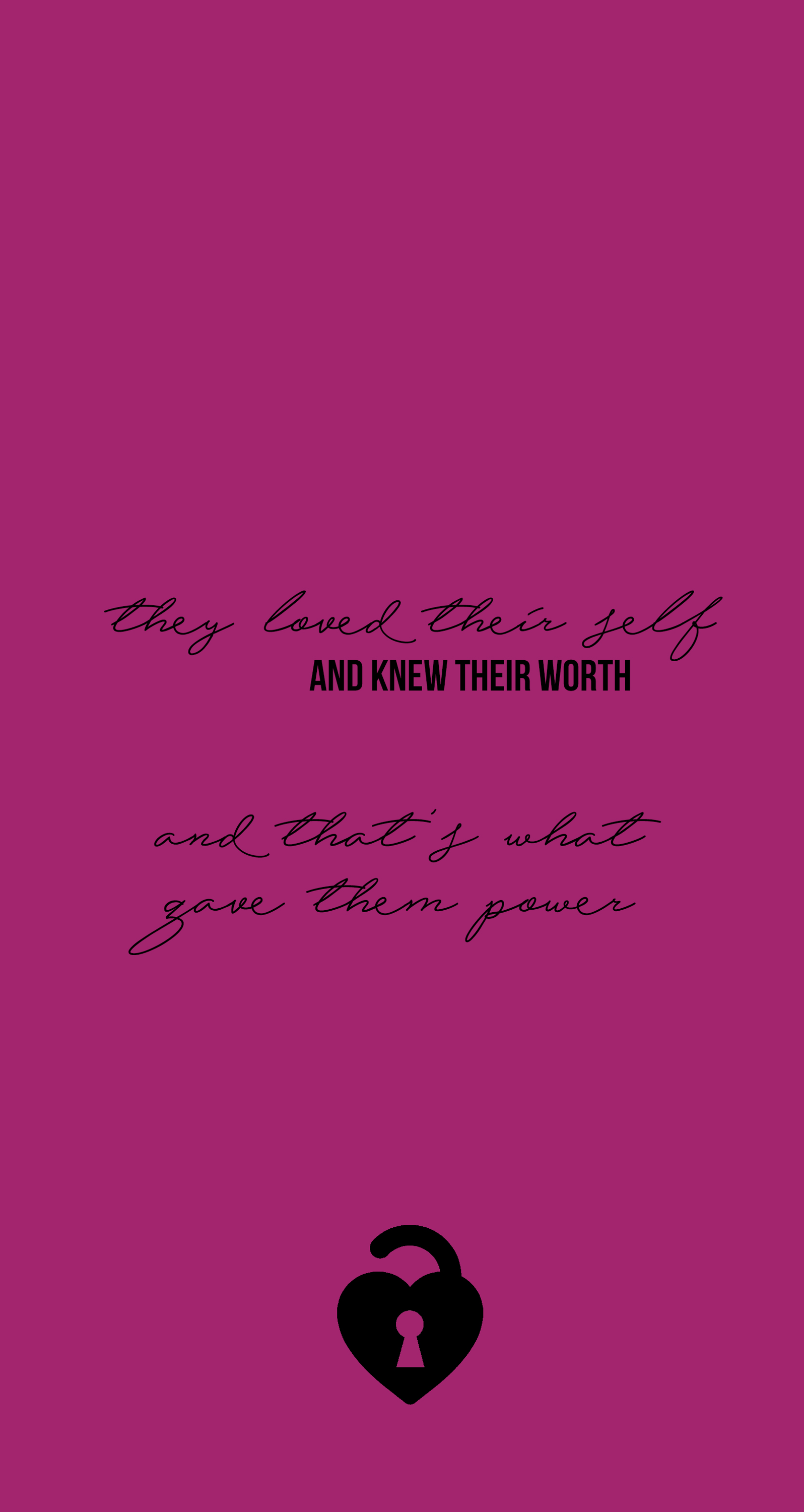 1596x3000 Self Love Phone Wallpaper