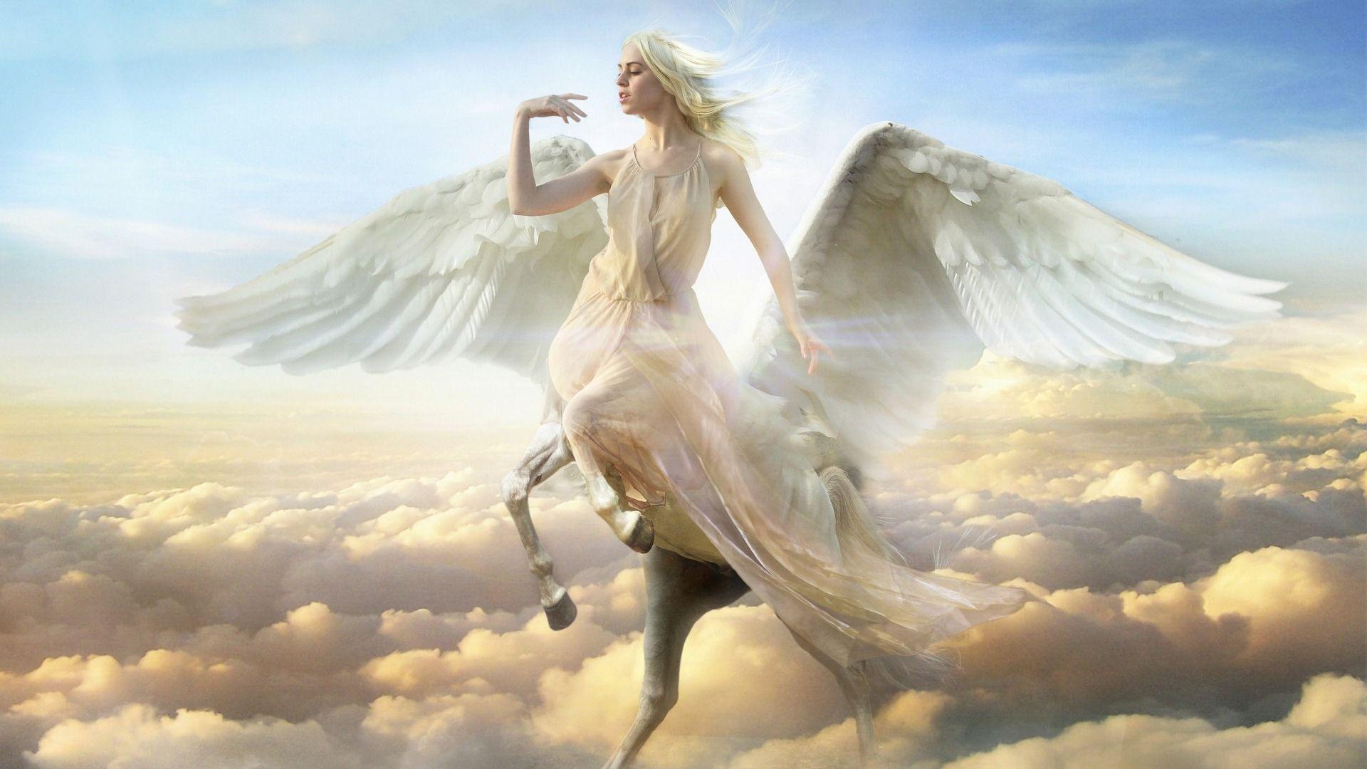 1920x1080 Pegasus Girl Wallpaper 12504