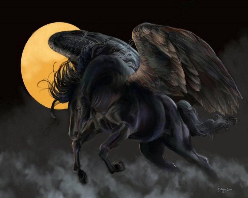 1024x819 Dark Pegasus Wallpaper For iPhone
