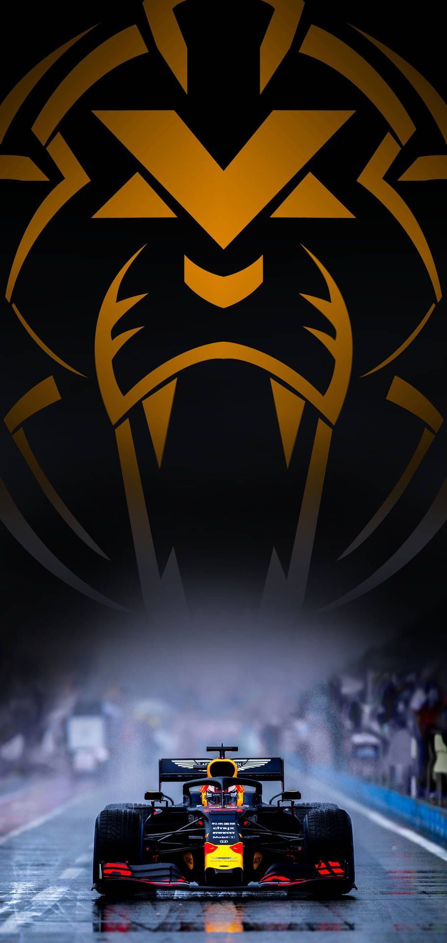911x1920 Download free F1 Max Verstappen Lion