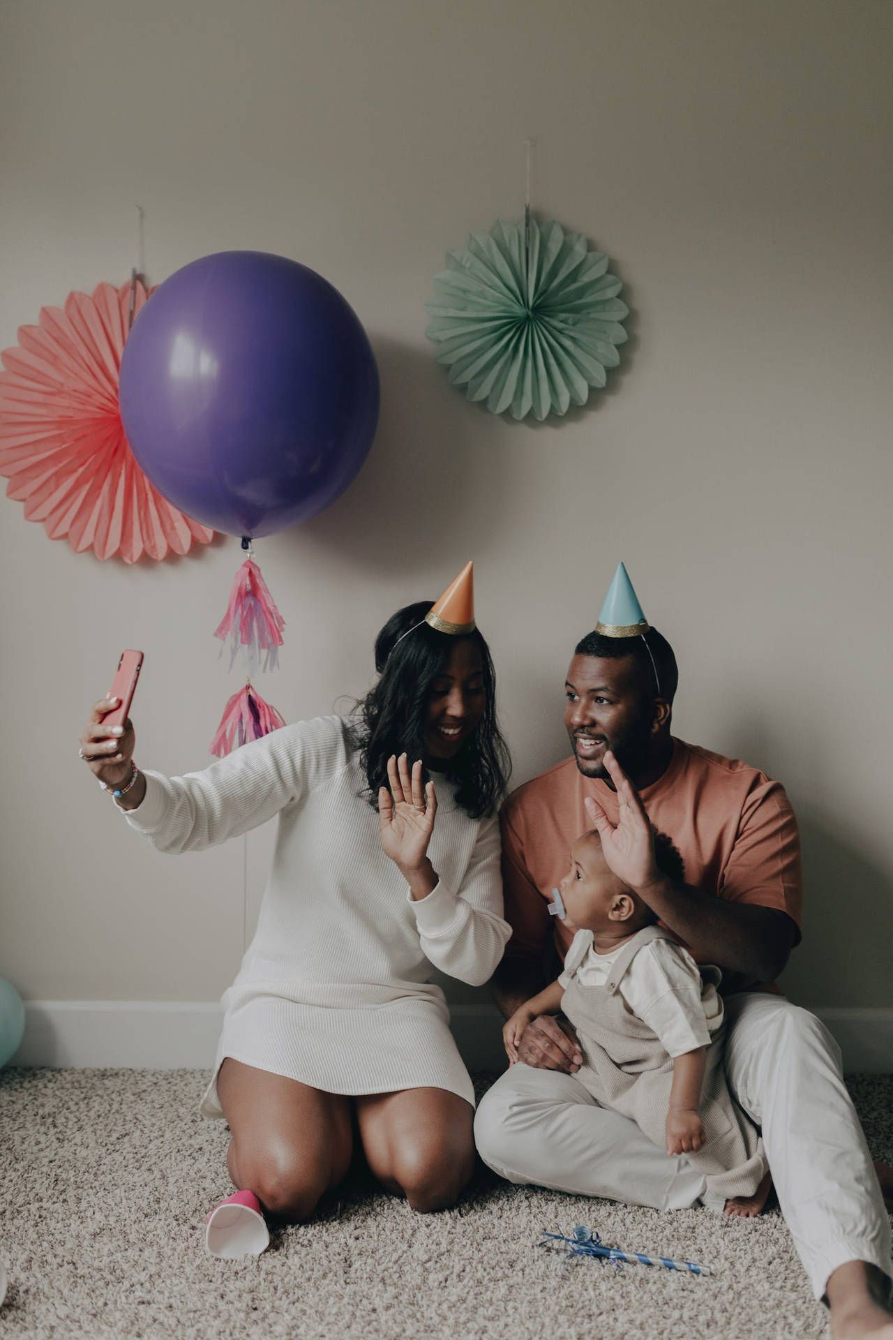 1280x1920 Download Family Celebrating Happy