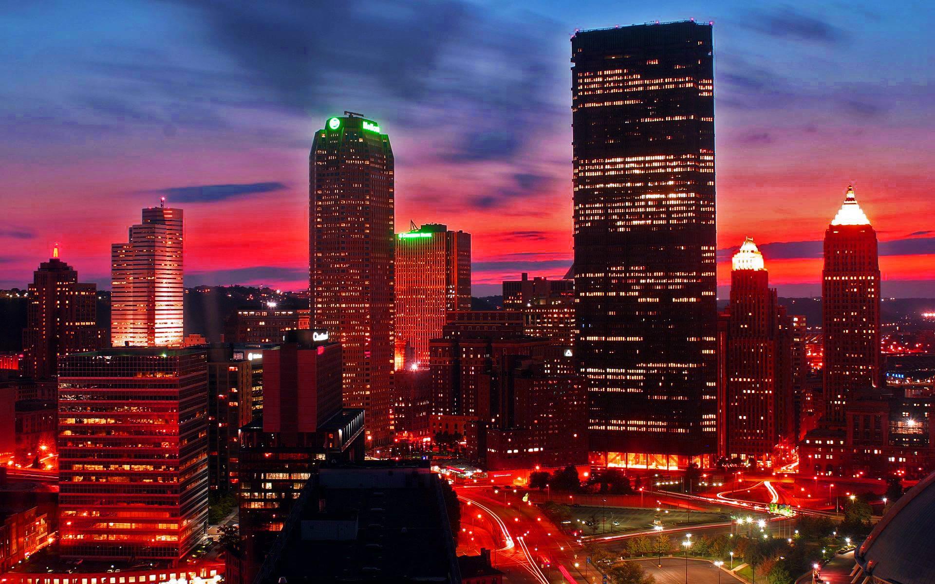 1920x1200 Download Free City At Night Wallpaper