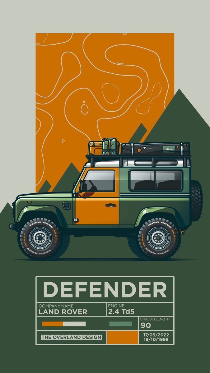 675x1200 Land Rover Defender 90 Overland Build Wallpaper Design