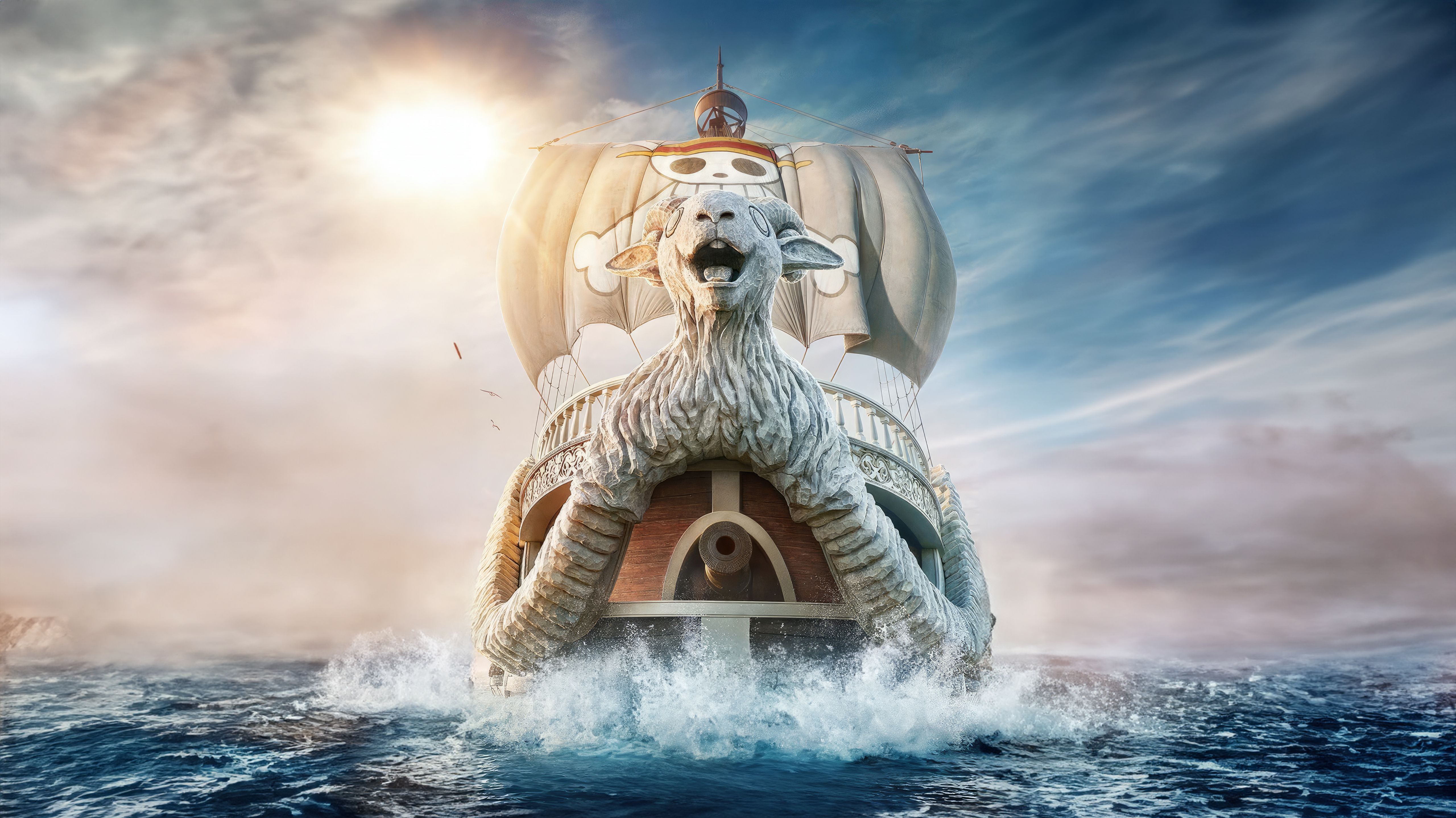 5120x2880 Going Merry: One Piece Live Action