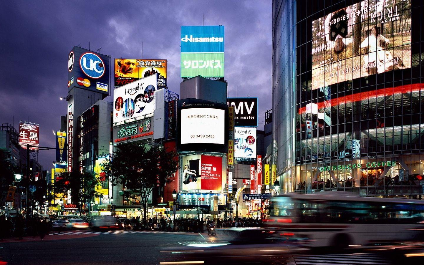 1440x900 japan tokyo streets shinjuku 1440x900 wallpaper High Quality