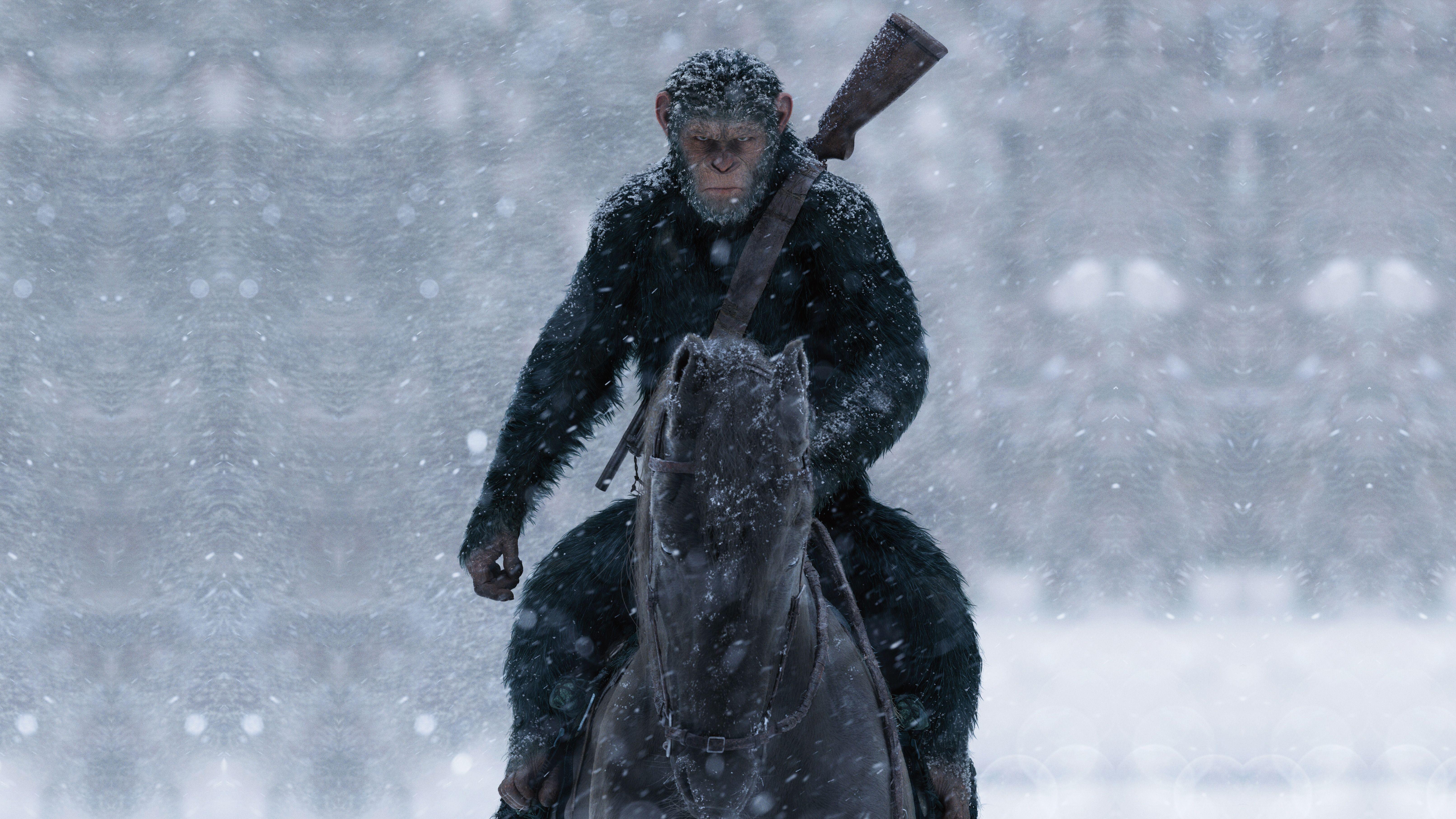 6448x3627 Wallpaper Caesar, War for the Planet of the Apes, Movies