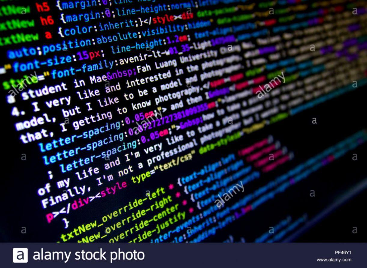 Desktop source code and technology background, Developer or programer with  coding and programming, Wallpaper by Computer language and source code, Com  Stock Photo - Alamy