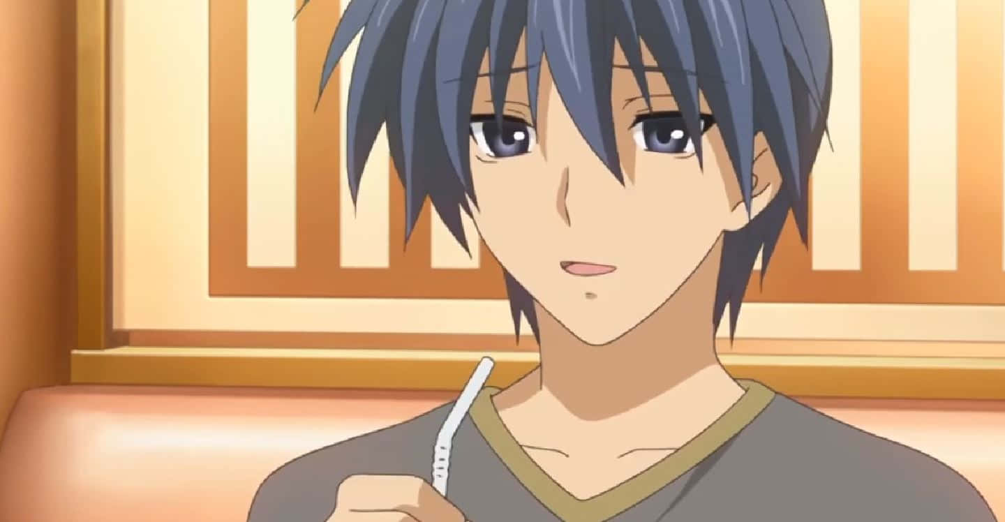 1440x748 Download Tomoya Okazaki, protagonist of Clannad, gazingdow Wallpaper
