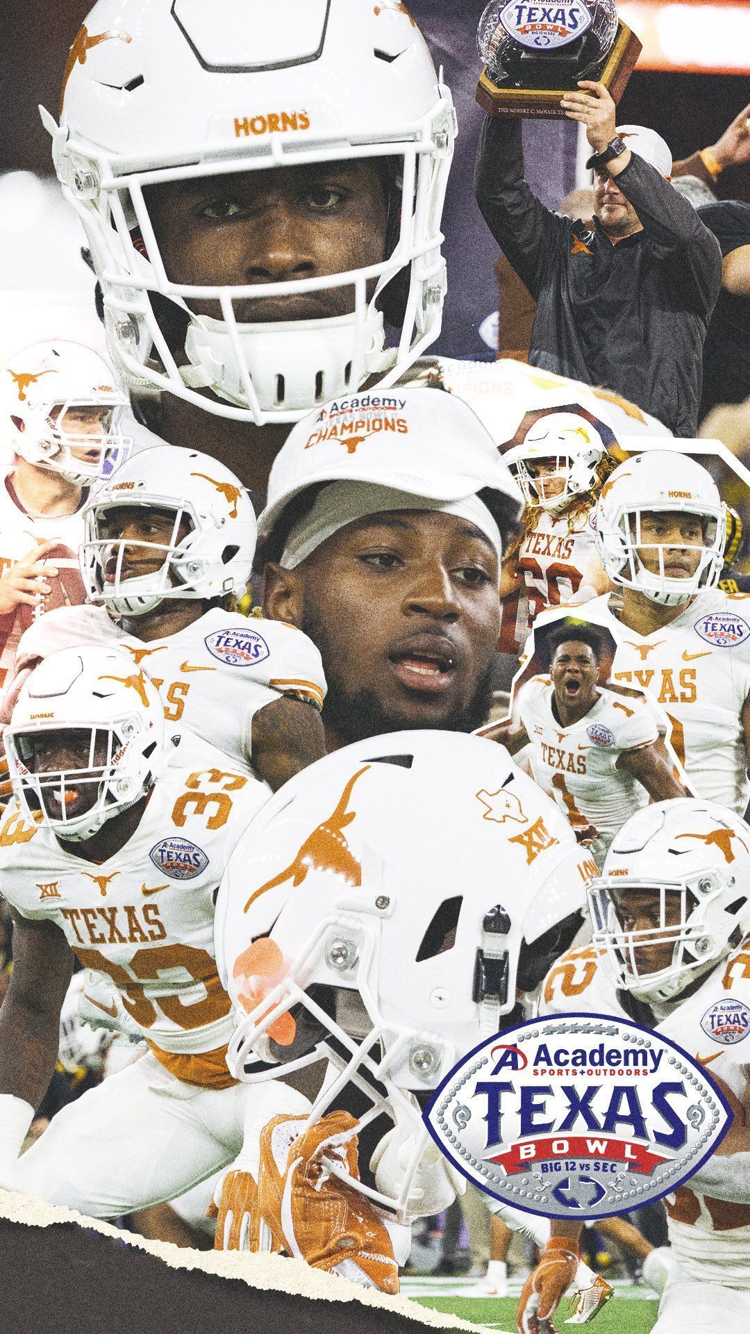 1080x1920 Texas Bowl collage wallpaper