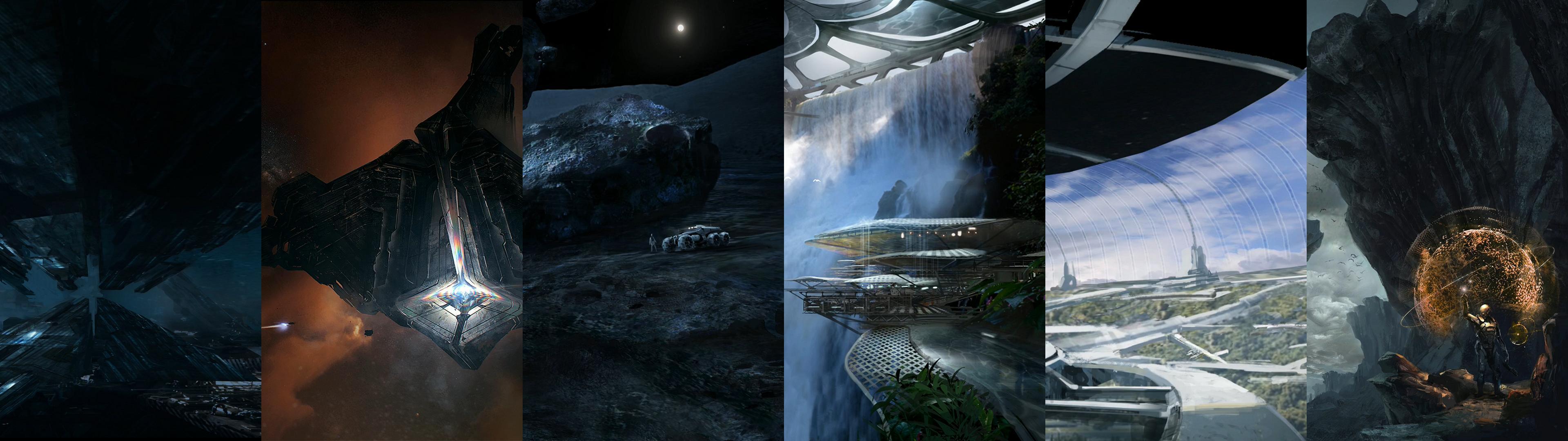 3840x1080 Mass Screen Wallpaper
