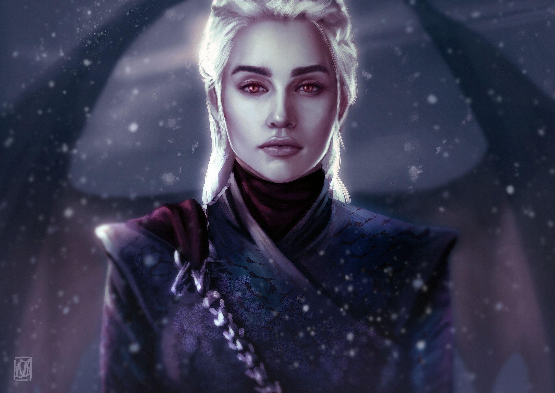 1920x1358 Daenerys Wallpaper Dark Queen Game of Thrones Art