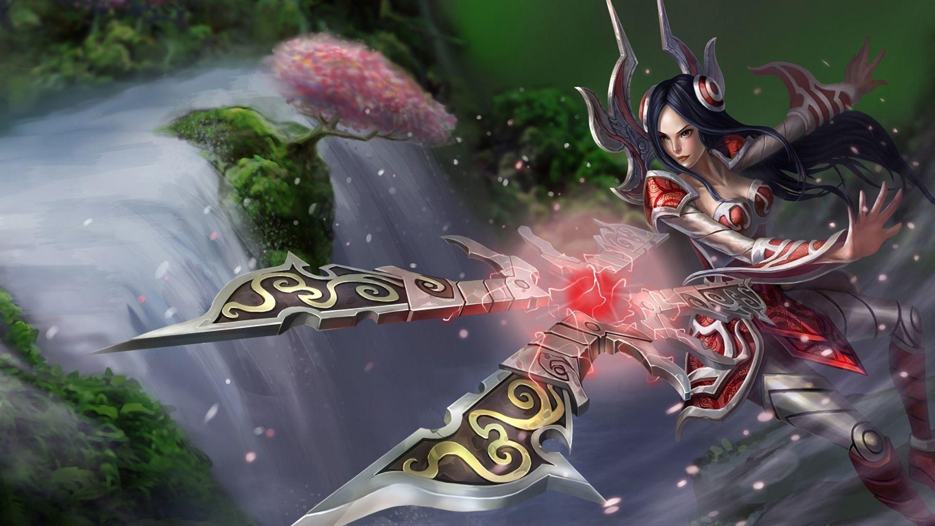 1920x1080 Gamer Girl Wallpaper