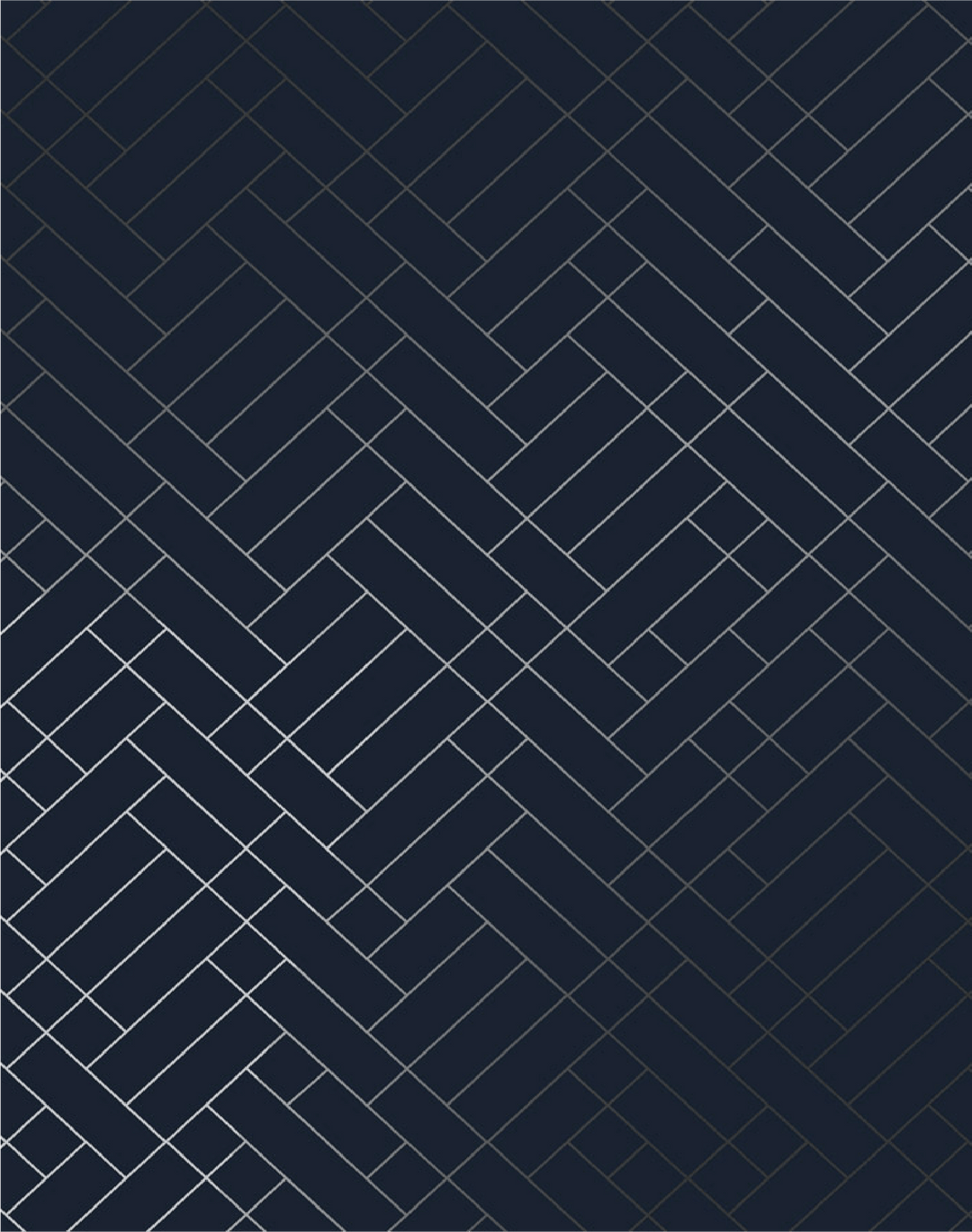 1080x1369 Tapet Cafe Tile, Silver & Navy Blue