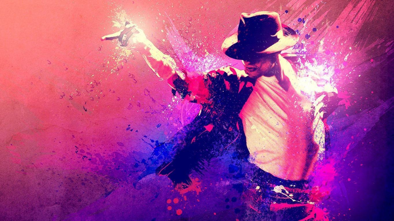 1366x768 Download wallpaper 1366x768 michael jackson, suit, hat
