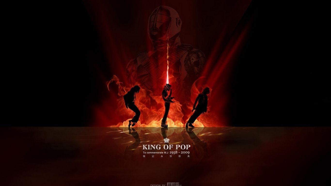 1366x768 Download wallpaper 1366x768 michael jackson, king, dance